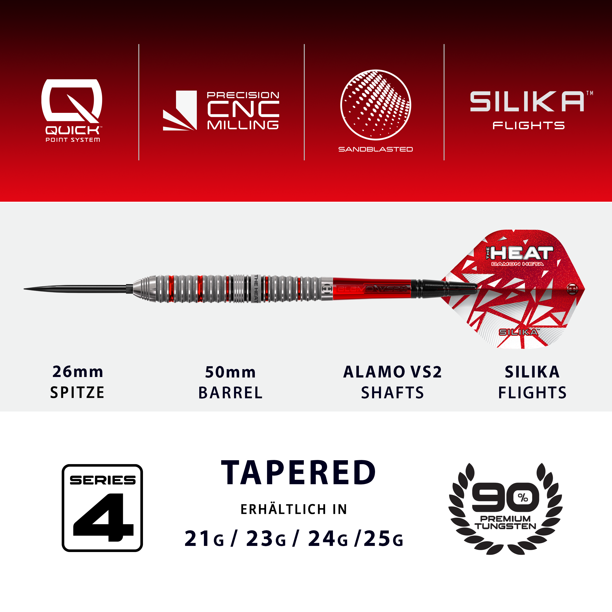 Harrows Damon Heta GEN 4 Steeldart kaufen | DartSturm